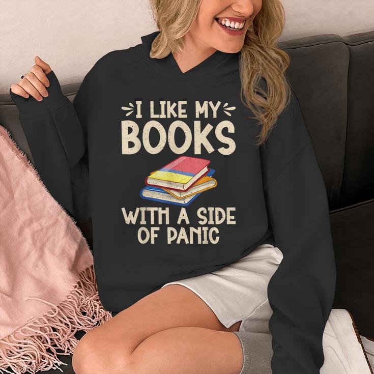 I Like My Books With a Side Of Panic Thriller Unisex Hoodie