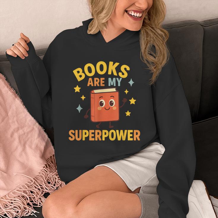 Books Are My Superpower Cute Reading Lover Unisex Hoodie