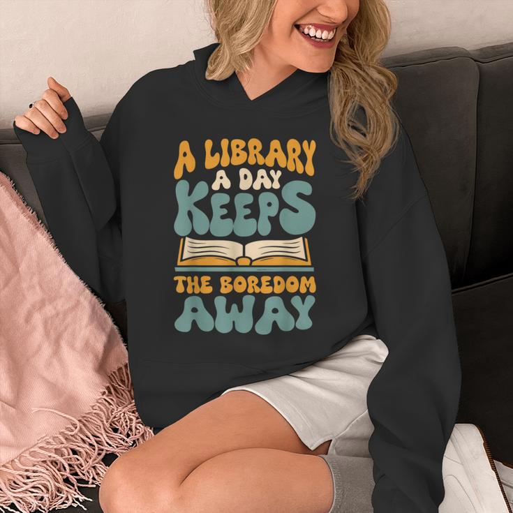 Borrow Books A Library A Day Keeps The Boredom Away Reading Unisex Hoodie Borrow Books A Library A Day Keeps The Boredom Away Reading Unisex Hoodie