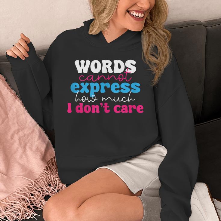 Words Cannot Express How Much I Don't Care Introvert Unisex Hoodie Words Cannot Express How Much I Don't Care Introvert Unisex Hoodie