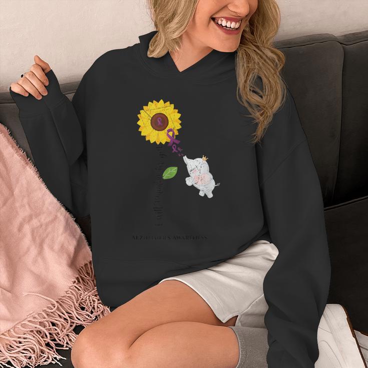 Caring Memory Elephant Sunflower Alzheimer Unisex Hoodie