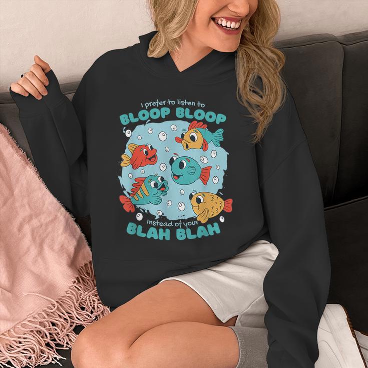 Cartoon Sarcasm Anti-Social Nihilism Introvert Fish Unisex Hoodie