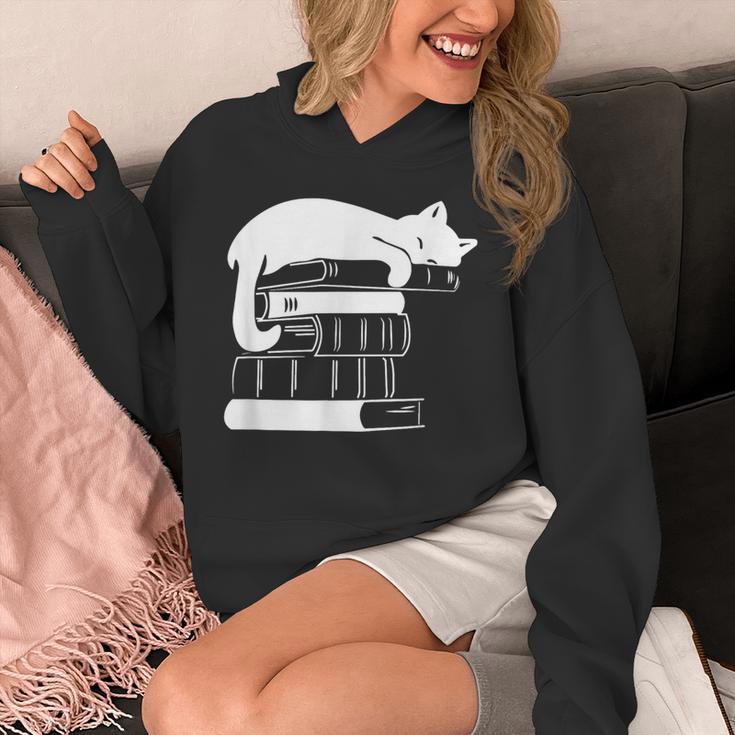 Cat Book Books And Cats Cat Lover Cat Mom Book Lovers Unisex Hoodie Cat Book Books And Cats Cat Lover Cat Mom Book Lovers Unisex Hoodie