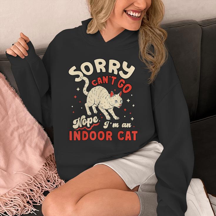 Cat Lover Sorry Cant Go Im An Indoor Introvert Cat Mom Unisex Hoodie Cat Lover Sorry Cant Go Im An Indoor Introvert Cat Mom Unisex Hoodie