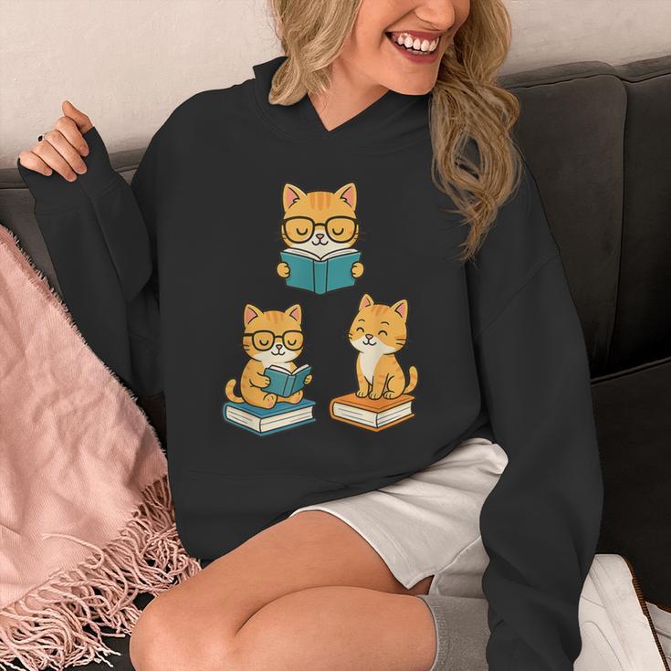 Cats Reading Book Lover Reading Bookworm Reader Unisex Hoodie Cats Reading Book Lover Reading Bookworm Reader Unisex Hoodie