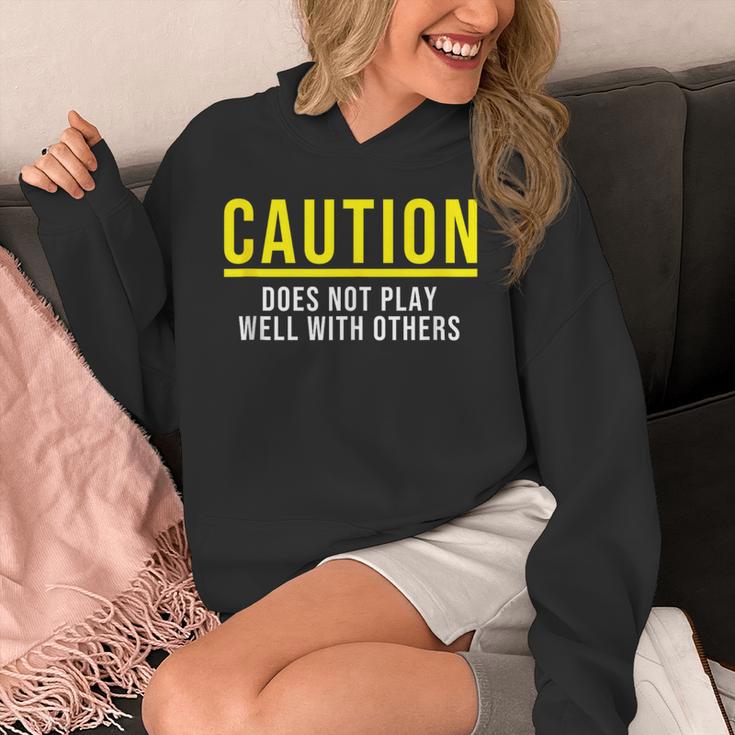 Caution Does Not Play Well With Others Introvert Unisex Hoodie Caution Does Not Play Well With Others Introvert Unisex Hoodie