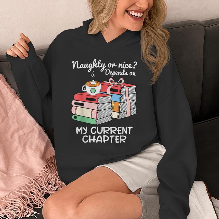 Christmas Book Lovers Naughty Or Nice Unisex Hoodie