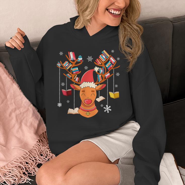 Christmas Librarian Reindeer Xmas Book Teachers Love Reading Unisex Hoodie Christmas Librarian Reindeer Xmas Book Teachers Love Reading Unisex Hoodie