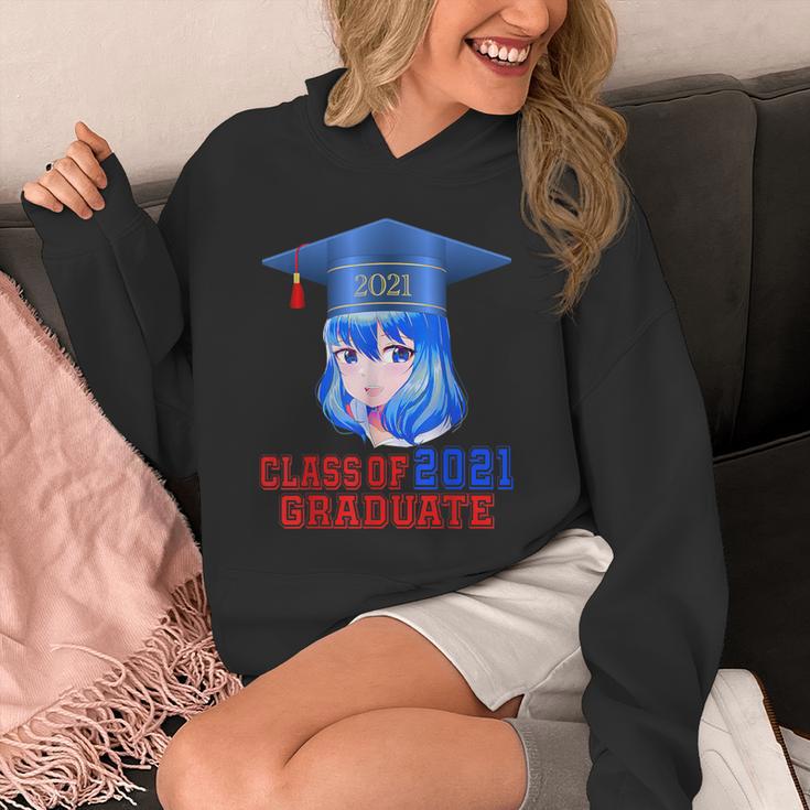 Class Of 2021 Graduate Kawaii Anime Girl School Graduation Unisex Hoodie