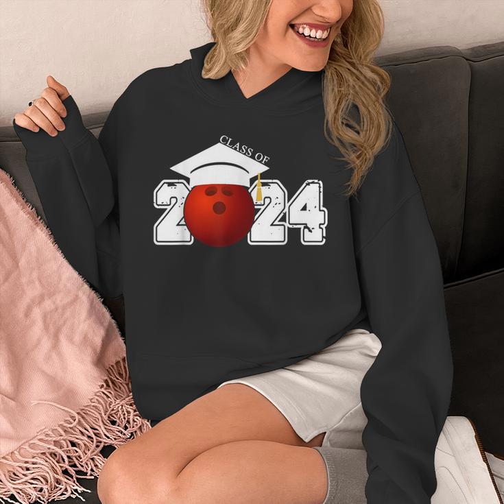 Class Of 2024 Graduation For Him Her Bowling Sports Unisex Hoodie