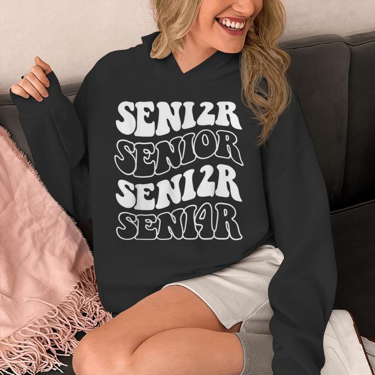 Class Of 2024 High School Senior Graduation Groovy Wave Unisex Hoodie