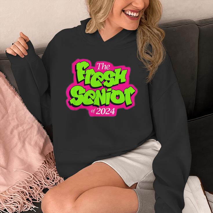 Class Of 2024 Senior Fresh Retro 90s TV Style Graduation Unisex Hoodie