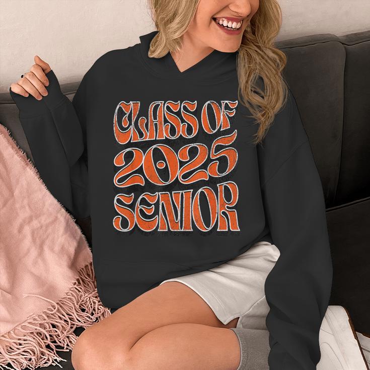 Class Of 2025 Senior Orange And Student Graduation Unisex Hoodie