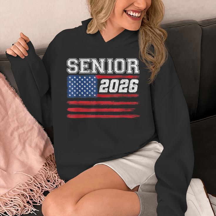 Class Of 2026 Senior Back To School American Flag Graduation Unisex Hoodie