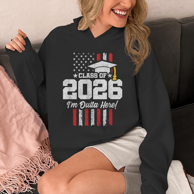 Class Of 2026 Senior Graduation American Flag Senior 2026 Unisex Hoodie
