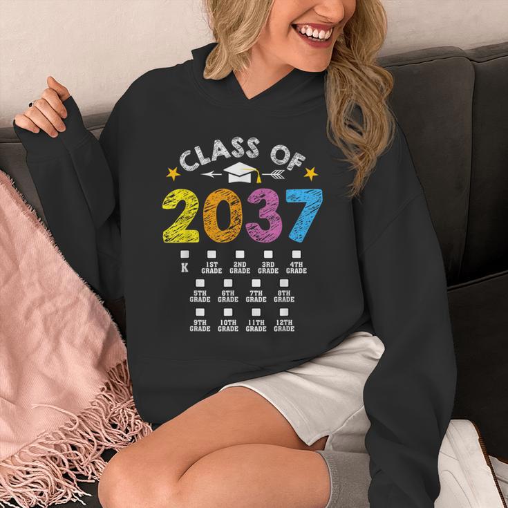 Class Of 2037 Grow With Me Checklist Graduation Unisex Hoodie