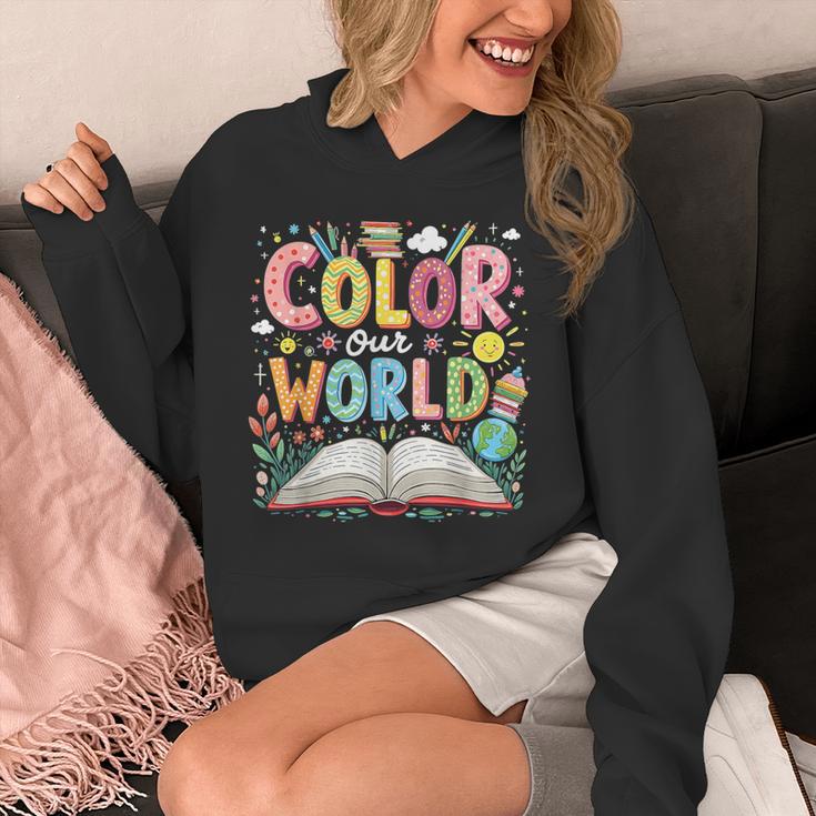 Color Our World Book Reading Program 2026 Summer Unisex Hoodie Color Our World Book Reading Program 2026 Summer Unisex Hoodie