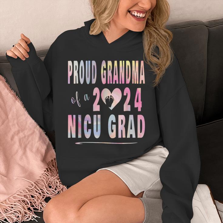 Colorful Proud Grandma 2024 NICU Graduate Baby Graduation Unisex Hoodie