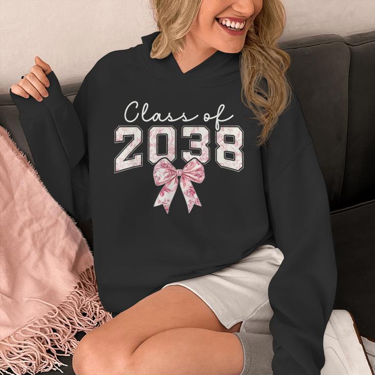 Coquette Bow Preppy Class Of 2038 Girly Girl 2038 Graduation Unisex Hoodie