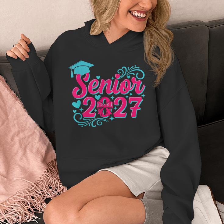 Coquette Pink Bow Senior 2027 Class Of Graduation Unisex Hoodie