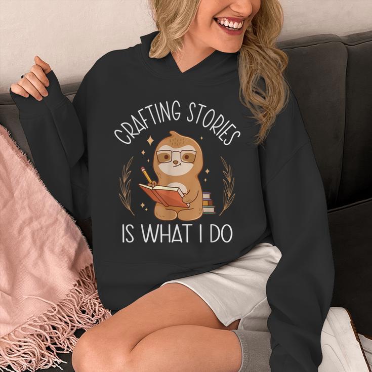 Crafting Stories Is What I Do Reading Writing Book Author Unisex Hoodie