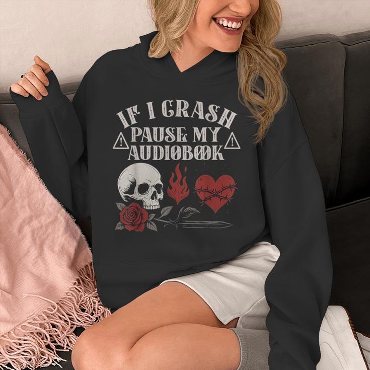 If I Crash Pause My Audiobook Lovers Dark Romance Spicy Book Unisex Hoodie If I Crash Pause My Audiobook Lovers Dark Romance Spicy Book Unisex Hoodie