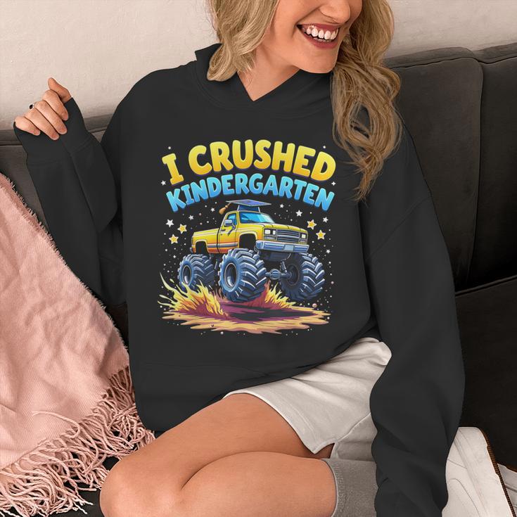 I Crushed Kindergarten Monster Truck Graduation Boys Kids Unisex Hoodie