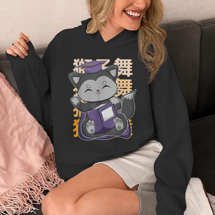Cute Anime Fox Graduate Of A Class For Graduation Unisex Hoodie