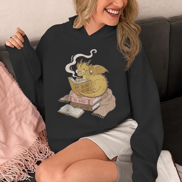 Cute Dragon Be Kind Stay Weird Read Books Unisex Hoodie Cute Dragon Be Kind Stay Weird Read Books Unisex Hoodie