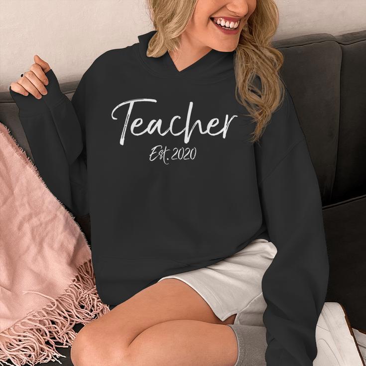 Cute New Teaching Quote Graduation Teacher Est 2020 For Men Women Girls Kids Unisex Hoodie