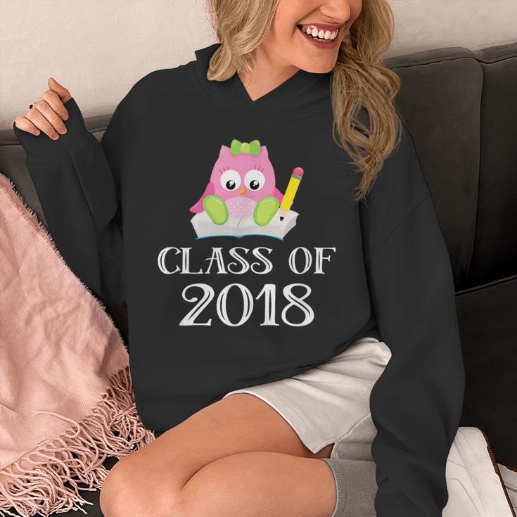 Cute Pink School Owl Class Of 2018 Graduation Unisex Hoodie