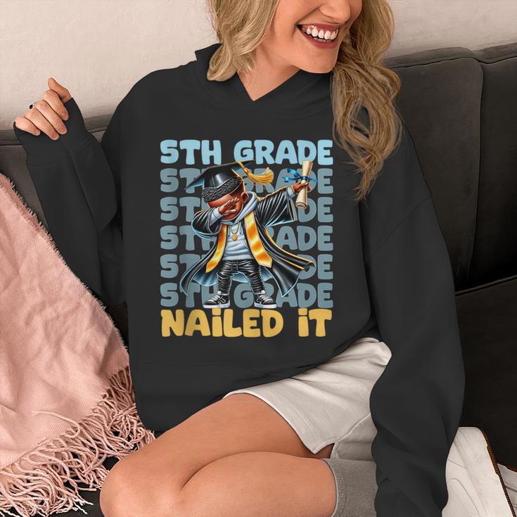 Dabbing Graduation Boy 5th Grade Nailed It Class Of 2025 Unisex Hoodie