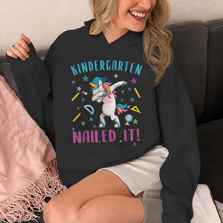 Dabbing Kindergarten Unicorn Graduation Class 2021 Nailed It Unisex Hoodie