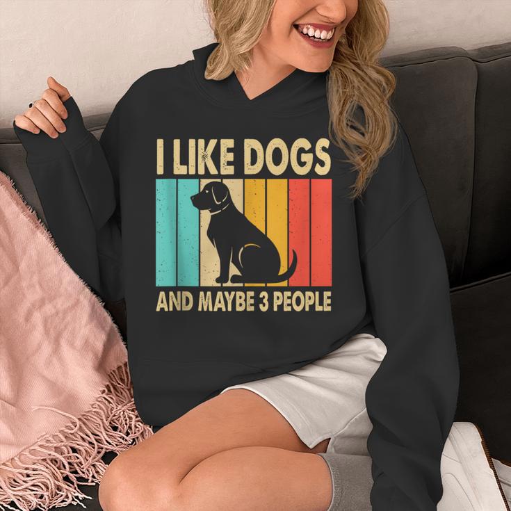 I Like Dogs And Maybe 3 People Introvert Unisex Hoodie