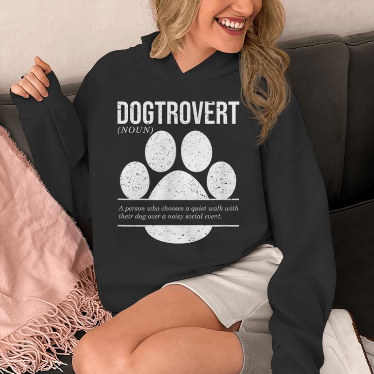 Dogtrovert Definition Introvert Dog Lover For Men Women Girls Kids Unisex Hoodie