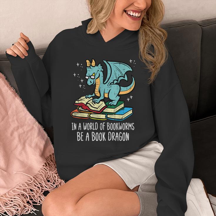 Be A Dragon Read Reading Book Librarian Men Women Kids Unisex Hoodie