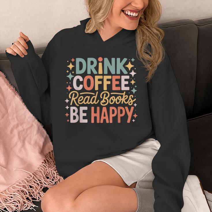 Drink Coffee Read Books Be Happy Aesthetic Quote Unisex Hoodie Drink Coffee Read Books Be Happy Aesthetic Quote Unisex Hoodie