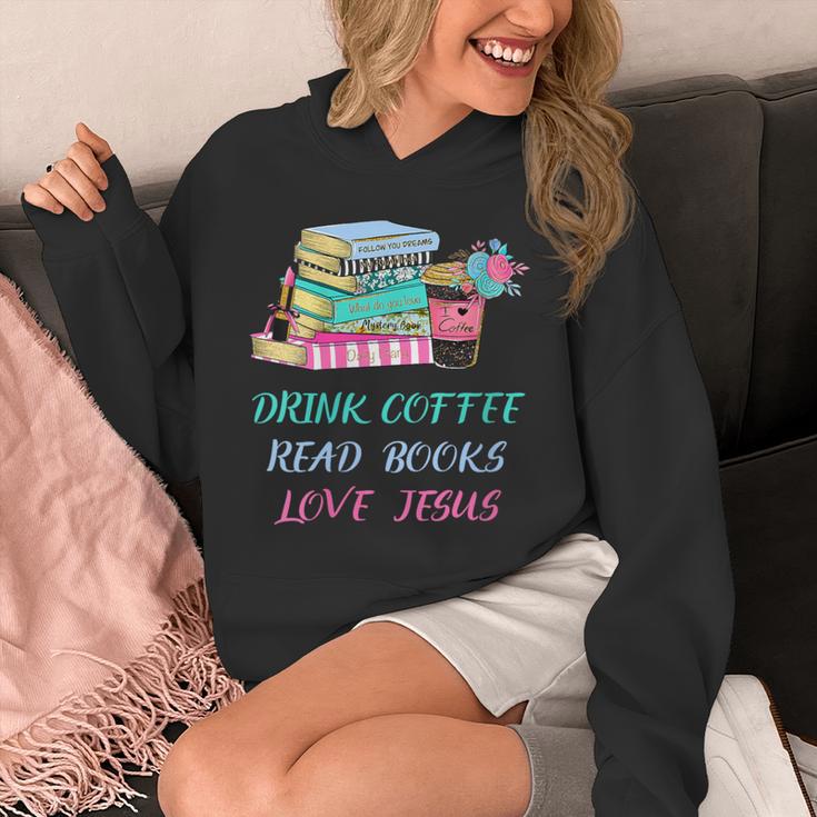 Drink Coffee Read Books Love Jesus Christian Religious God Unisex Hoodie Drink Coffee Read Books Love Jesus Christian Religious God Unisex Hoodie