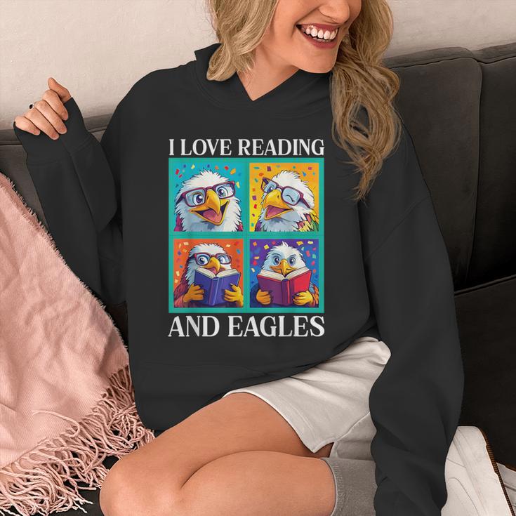 Eagle Love Reading And Eagles Child Book Lover Unisex Hoodie