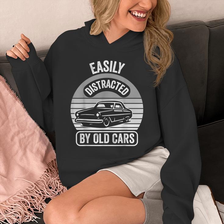 Easily Distracted By Old Cars Graphic Nostalgia Unisex Hoodie Easily Distracted By Old Cars Graphic Nostalgia Unisex Hoodie