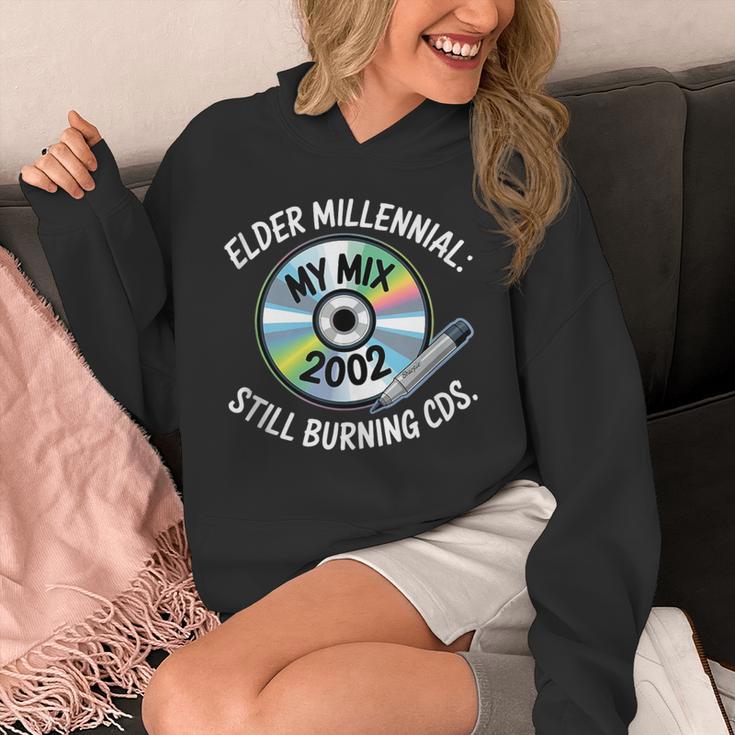 Elder Millennials Embracing 90s CDs Nostalgia Vibes Unisex Hoodie Elder Millennials Embracing 90s CDs Nostalgia Vibes Unisex Hoodie