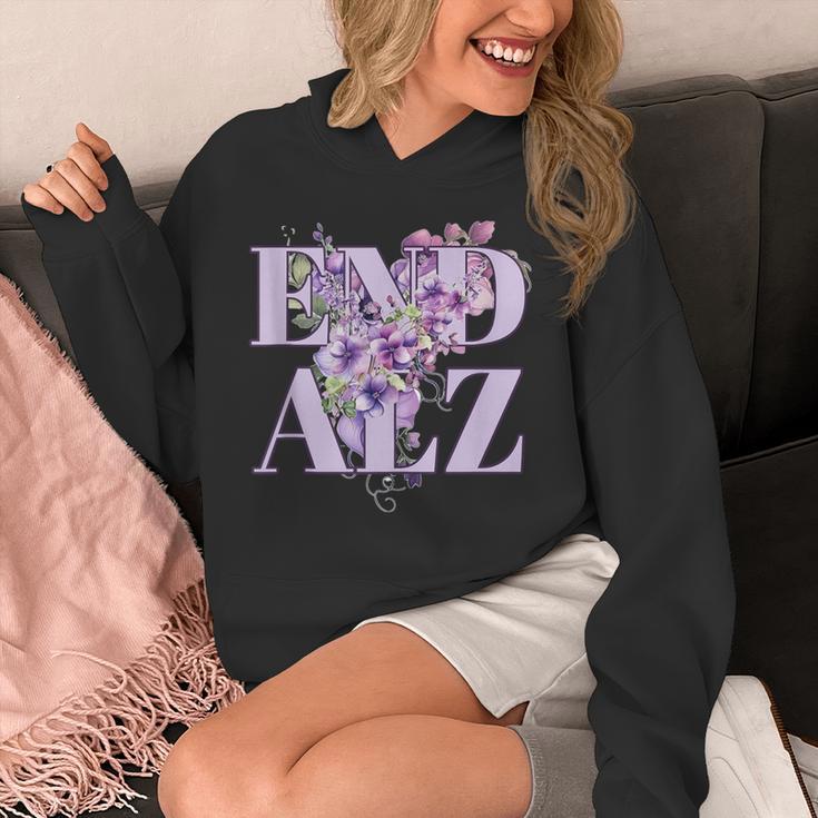 End ALZ Floral Dementia Memory Loss Alzheimer Awareness Unisex Hoodie End ALZ Floral Dementia Memory Loss Alzheimer Awareness Unisex Hoodie