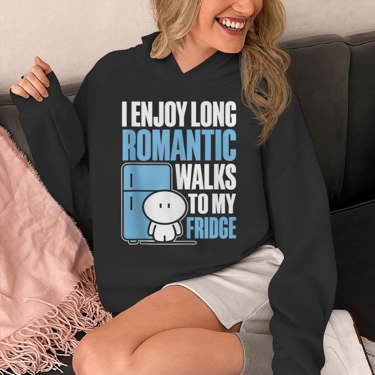 I Enjoy Long Romantic Walks To My Fridge Introvert Unisex Hoodie I Enjoy Long Romantic Walks To My Fridge Introvert Unisex Hoodie