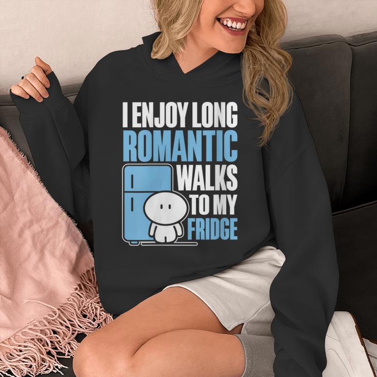I Enjoy Long Romantic Walks To My Fridge Introvert Unisex Hoodie I Enjoy Long Romantic Walks To My Fridge Introvert Unisex Hoodie