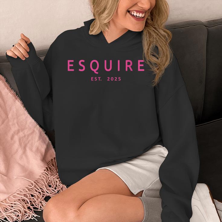 Esquire Est 2025 Women Lawyer Attorney Law School Graduation Unisex Hoodie