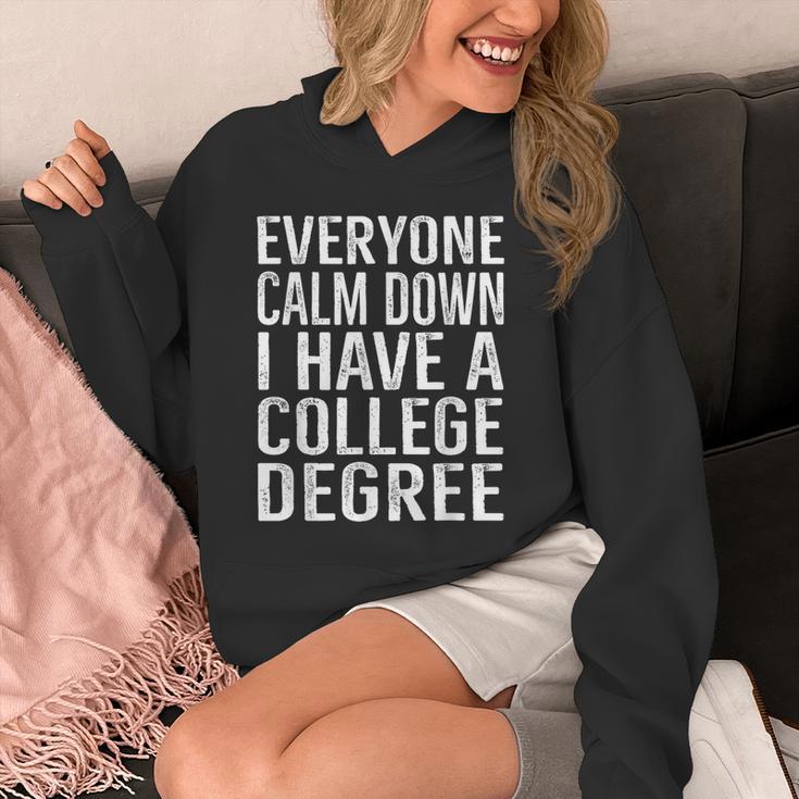 Everyone Calm Down College Degree Graduation T-Shirt Unisex Hoodie