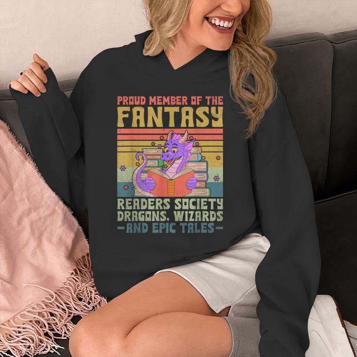 Fantasy Reader Society Reading Book Retro Bookworm Reader Unisex Hoodie