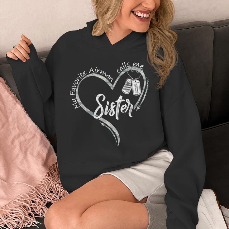 My Favorite Airman Calls Me Sister USAF Graduation Sister Unisex Hoodie