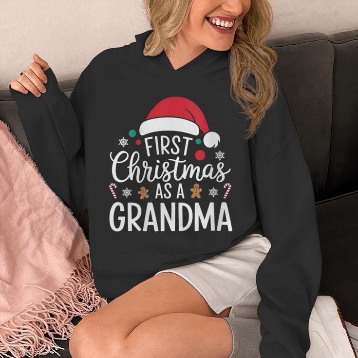 First Christmas As A Grandma Holiday New Grandmother Memory Unisex Hoodie