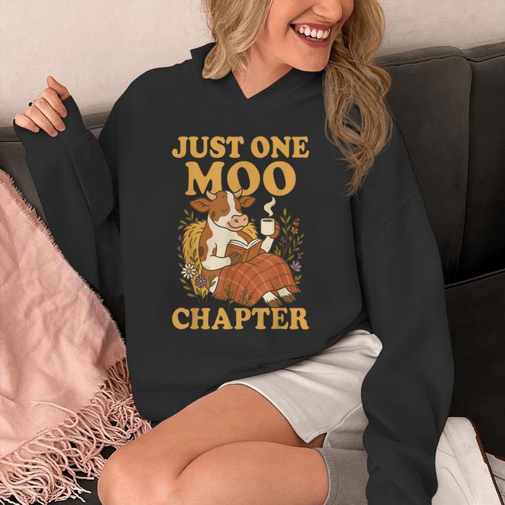 Floral Cow Reading Pun Just One More Chapter Cozy Book Lover Unisex Hoodie Floral Cow Reading Pun Just One More Chapter Cozy Book Lover Unisex Hoodie